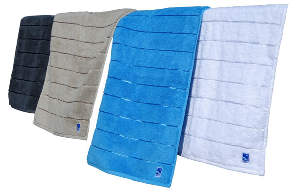SET of 5 - thick, elegant towels in highest quality, sand color