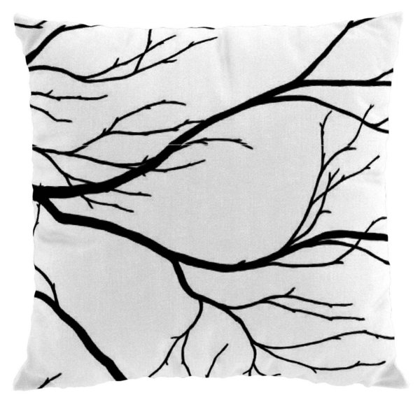 Cushion cover Kvisten in black and white