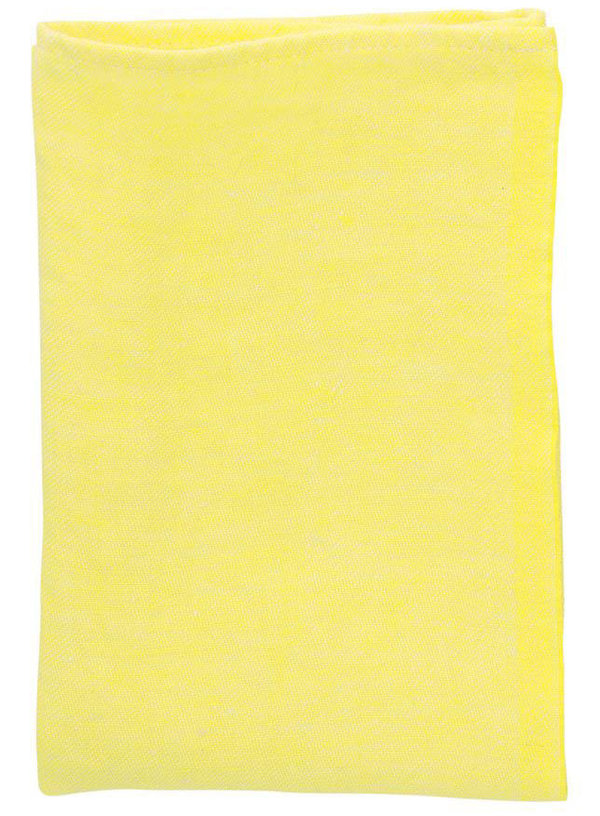 Gelbe Serviette aus 100% gewaschenes Leinen