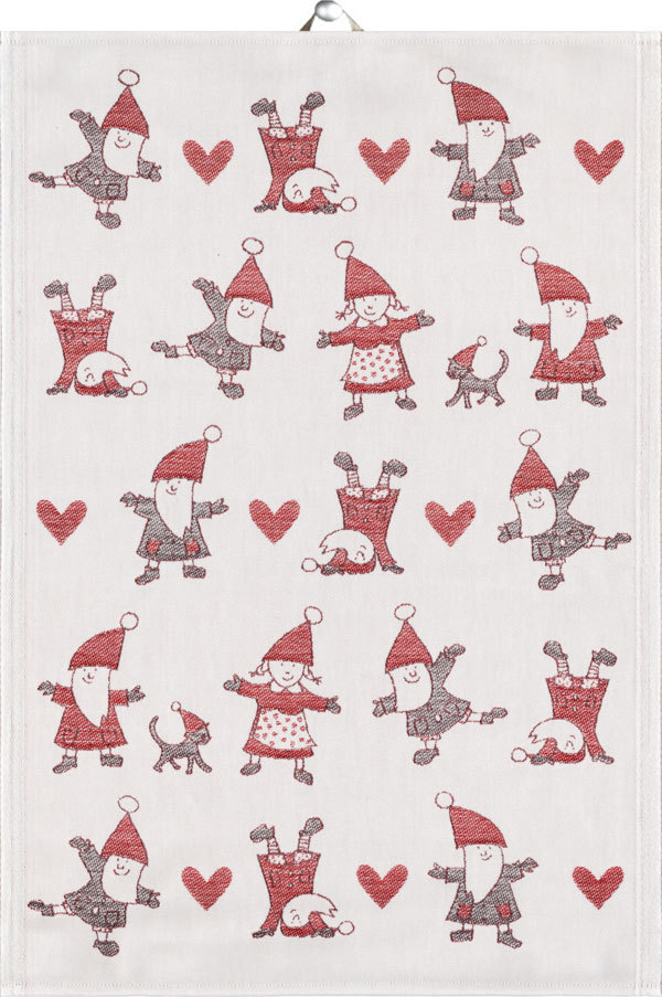 Kitchen towel (or table cloth) "Tomtedans" from Ekelund Sweden