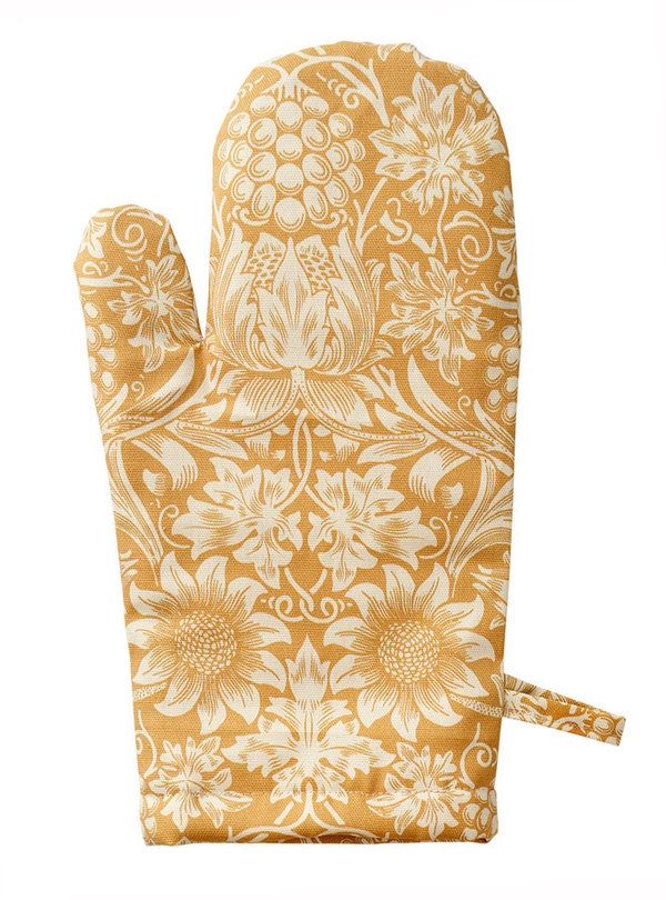 Oven glove "Sunflower golden" by William Morris